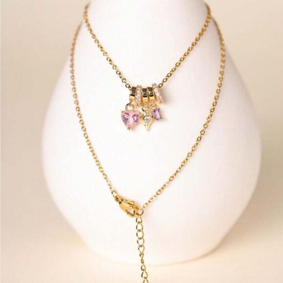 Anthropologie Jewelry - Crystal charm necklace M1111